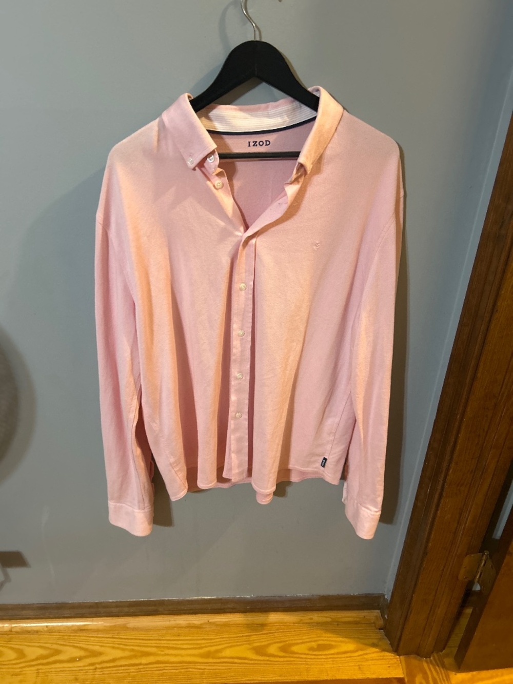 IZOD Pink Button Up- XL